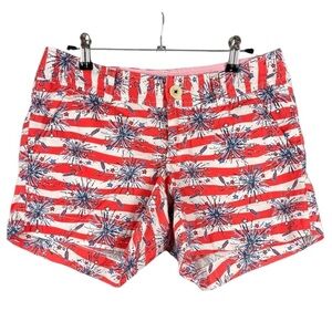 Lilly Pulitzer Women’s Callahan Sunseeker Shorts July 4 She’s a Firecracker Sz 0
